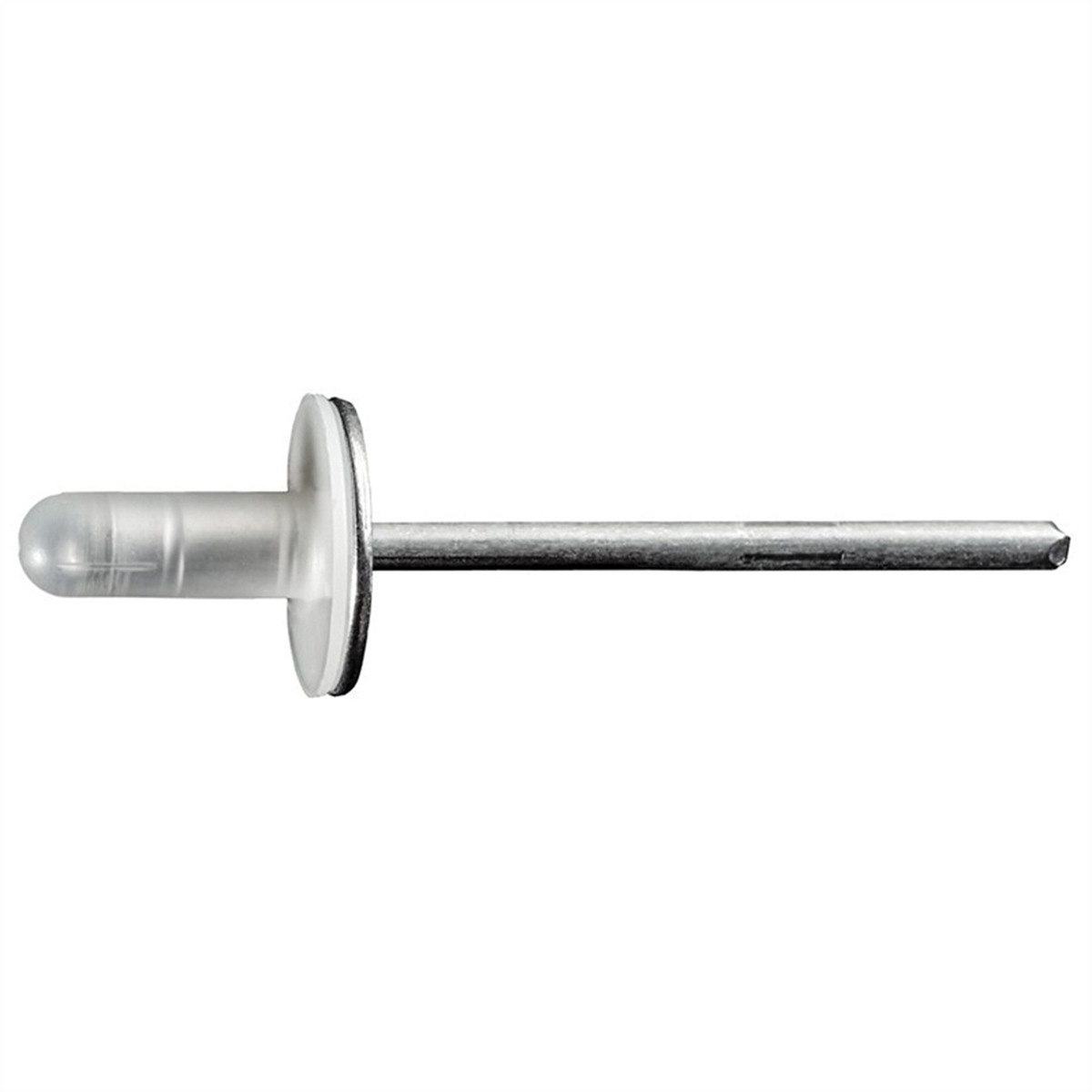 Auveco 20834 Specialty Rivet, 3/16 In Dia X 1/16 To 1/4 In Grip Range, Aluminum Rivet/steel Mandrel