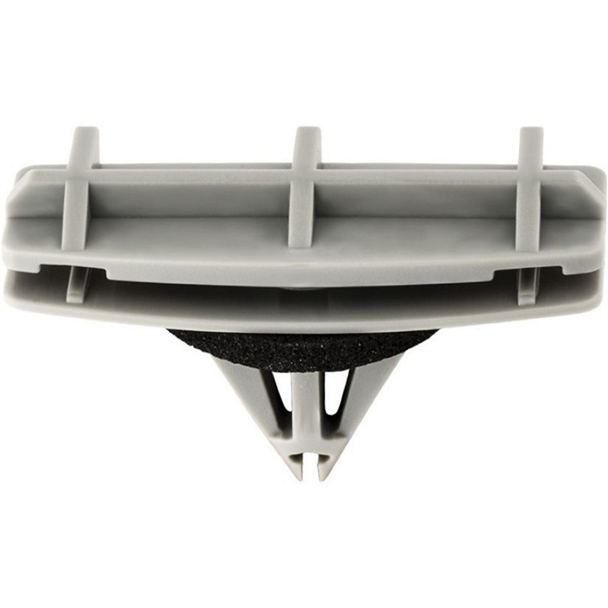 Auveco 20887 Fender Flare Molding Clip, (14 X 38 Mm Top X 16 X 38 Mm Bottom) Head X 15 Mm L Stem, Nylon, Gray