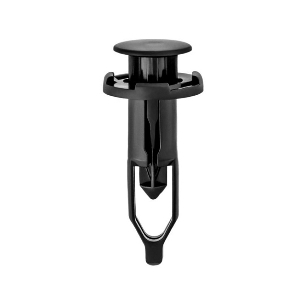 Auveco 20931 Push-type With Closed End Bumper Cover And Grille Retainer, 18 Mm Dia Head, Nylon, Black