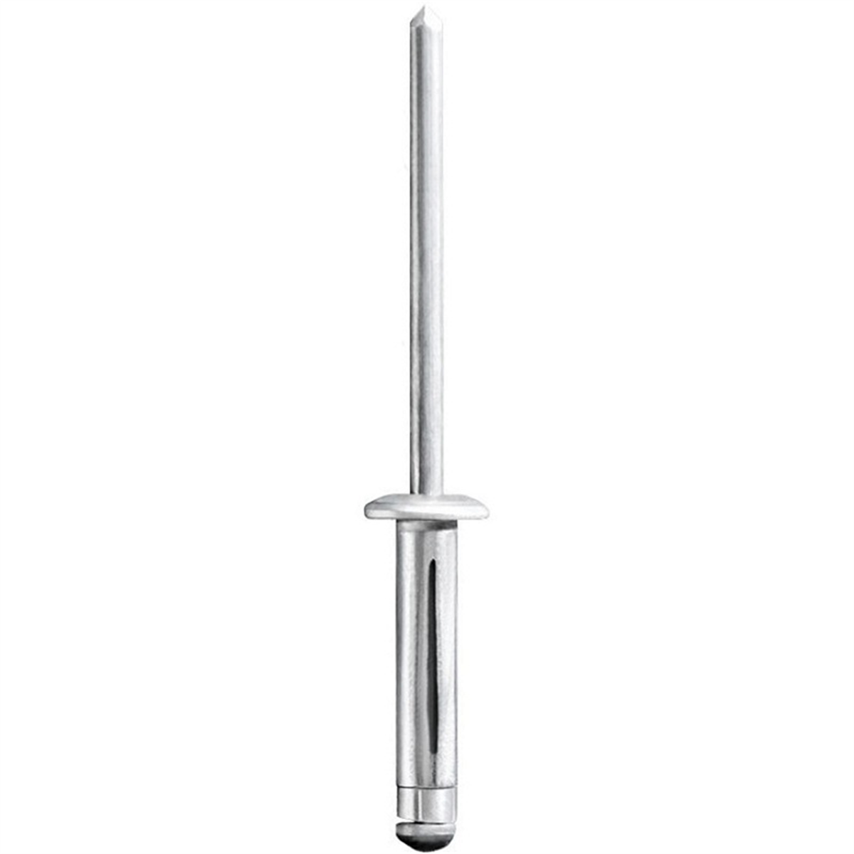 Auveco 20971 Split-type Specialty Rivet, 5/32 In Dia X 3/64 To 9/32 In Grip Range, Aluminum Rivet/mandrel