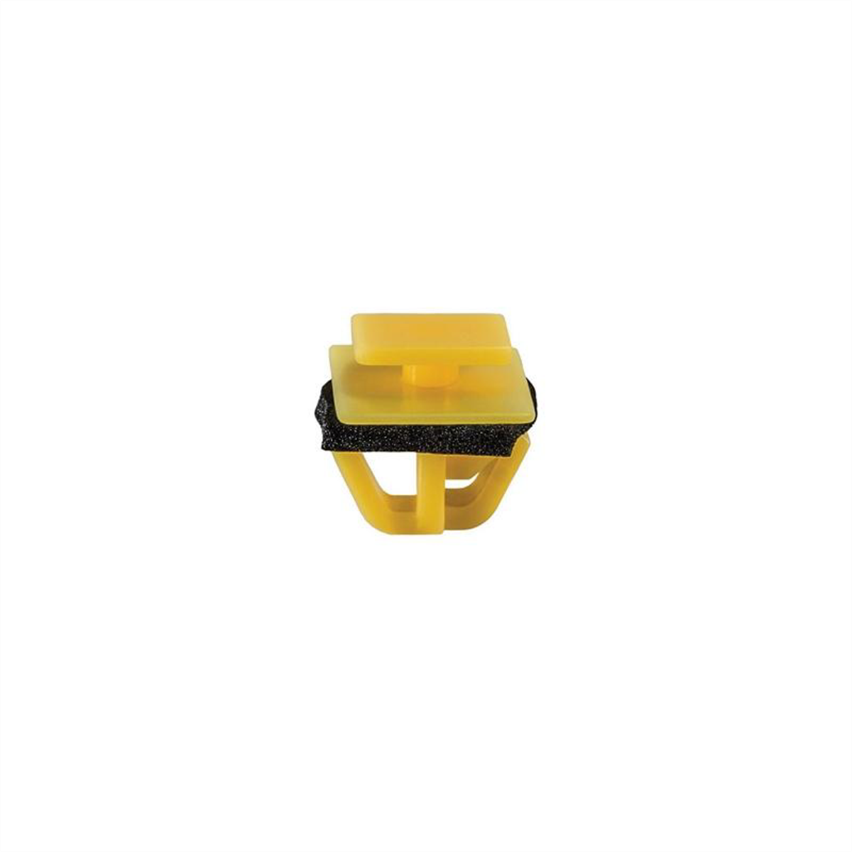 AUVECO 21064 Rocker Panel Molding Clip, (10 x 11 mm Top x 14 x 19 mm Bottom) Head, Nylon, Yellow