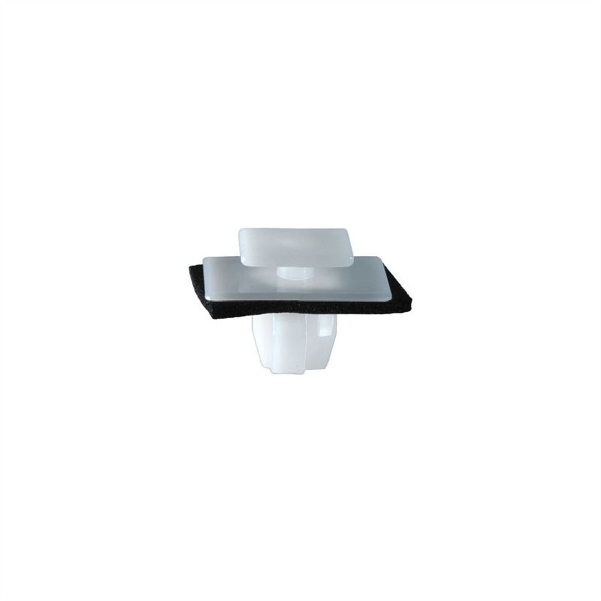Auveco 21136 Molding Clip, (10 X 12 Mm Top X 14 X 20 Mm Bottom) Head X 10 Mm L Stem, Nylon, White