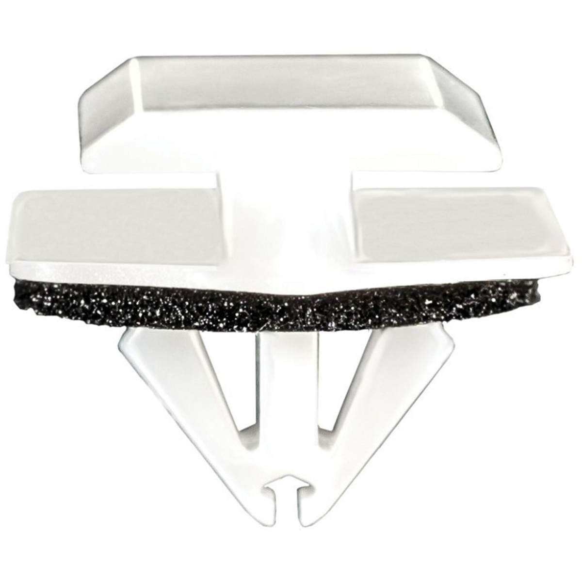 Auveco 21198 Door Cladding Molding Clip, (15 X 20 Mm Top X 20 X 24 Mm Bottom) Head, Nylon, White