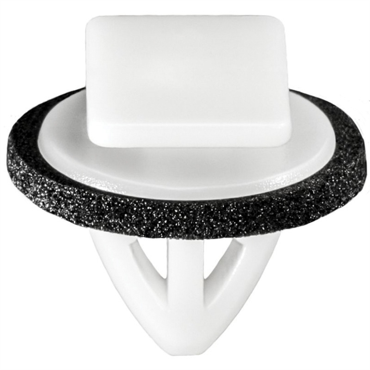 Auveco 21244 Rocker Panel Molding Clip, (11 X 15.5 Mm Top X 16 Mm Dia Bottom) Head, Nylon, White