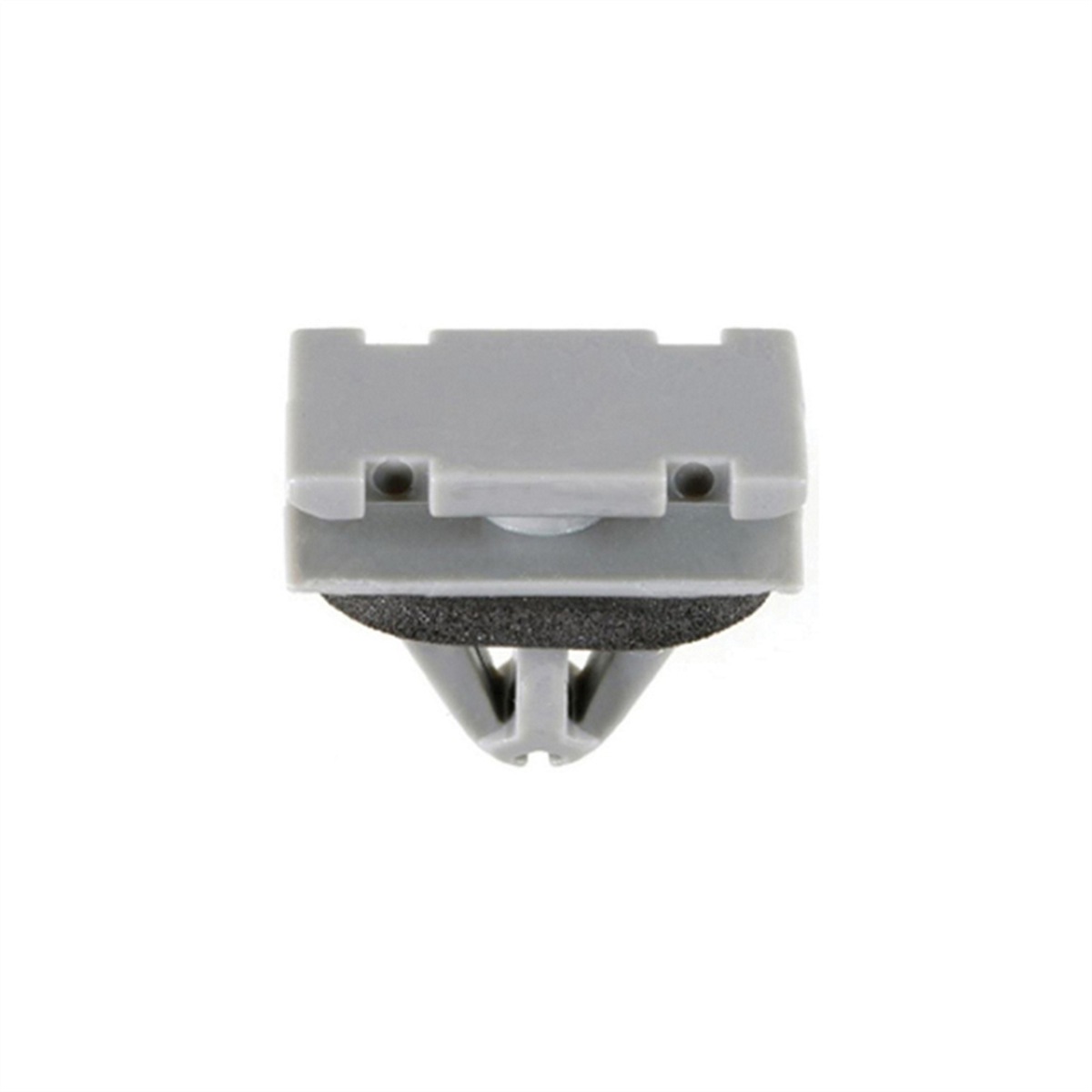 Auveco 21374 Rocker Molding Clip, (12 X 20 Mm Top And Bottom) Head X 11 Mm L Stem X 9 Mm Hole, Nylon, Gray