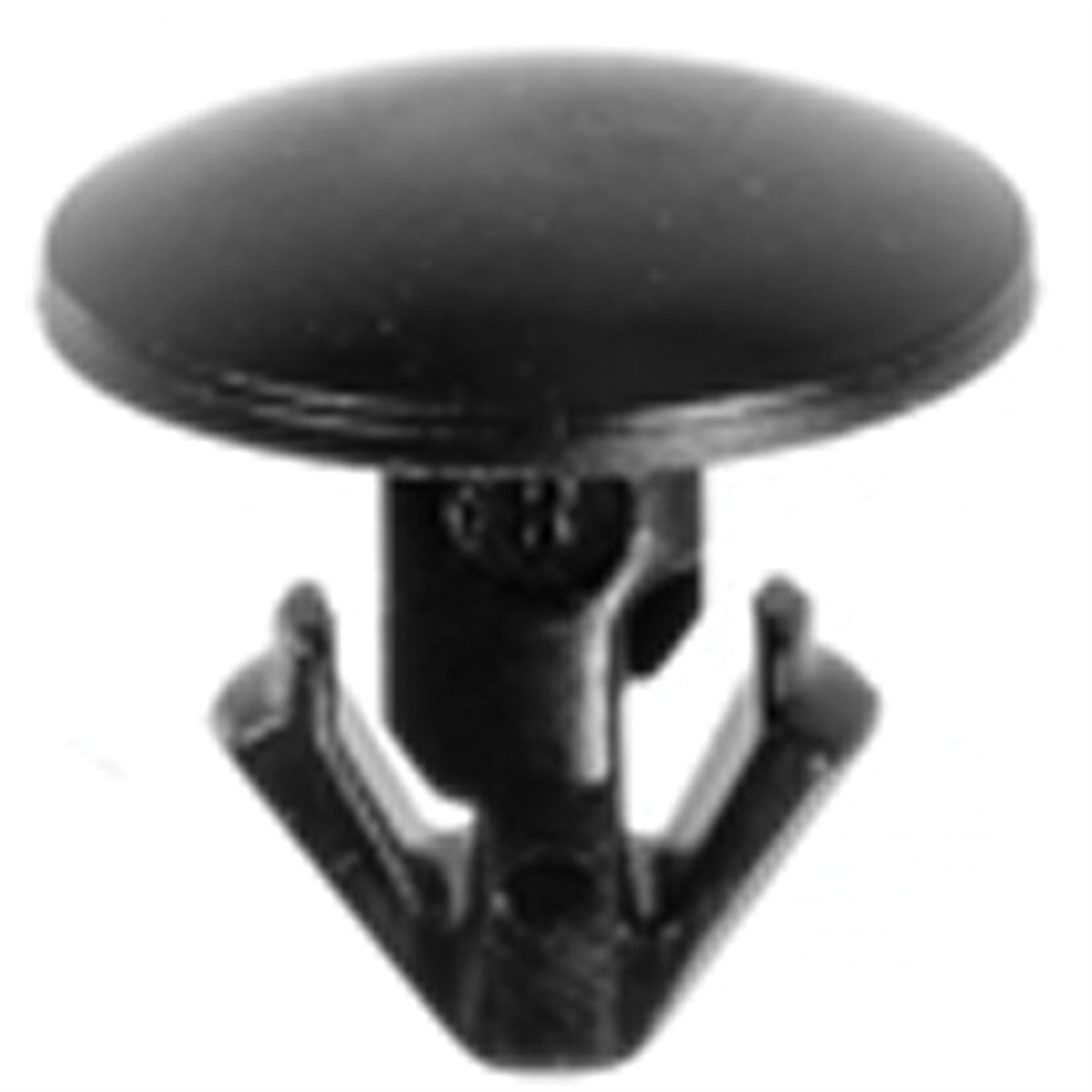 Auveco 21588 Single Head Type 4 Weatherstrip Retainer, 8 Mm Dia Bottom Head, Nylon, Black