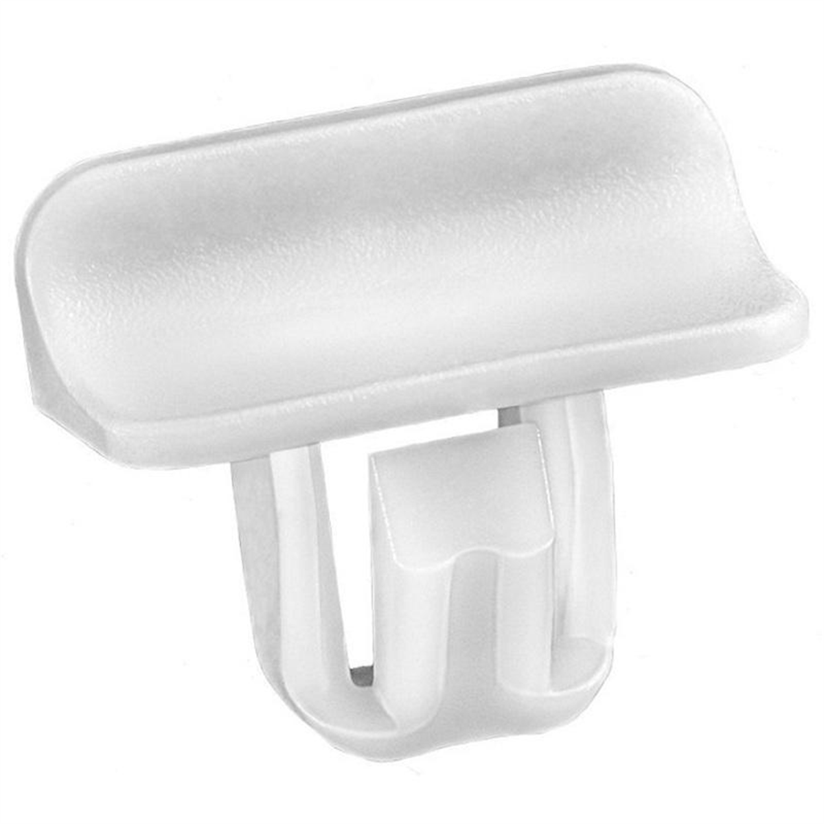 AUVECO 21835 Molding Clip, (11.5 x 21 mm) Head x 11 mm L Stem x 17 mm H, Nylon, White