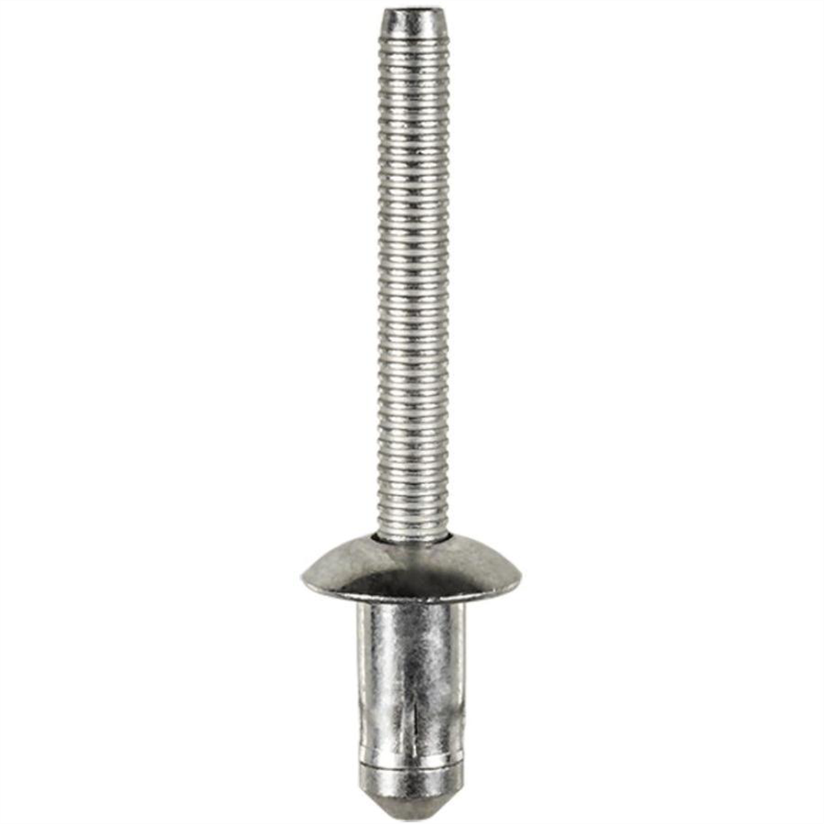 AUVECO 22023 Specialty Rivet, 1/4 in Dia x 0.11 to 0.189 in Grip Range, Steel Rivet/Steel Mandrel, Zinc