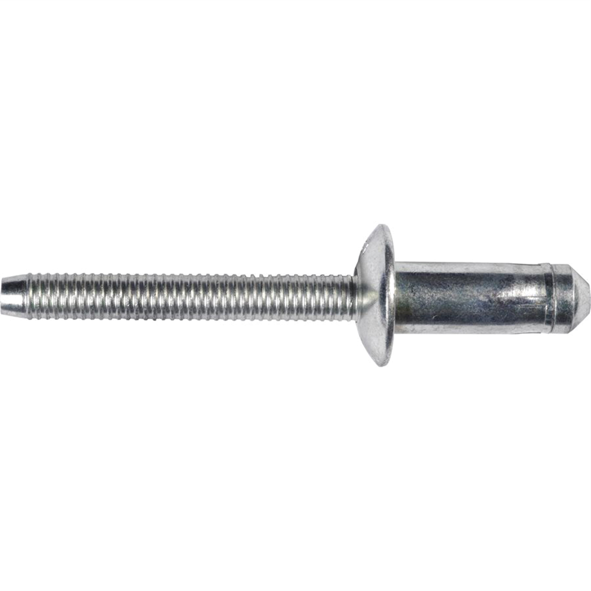 Auveco 22066 Specialty Rivet, 1/4 In Dia X 0.268 To 0.346 In Grip Range, Steel Rivet/steel Mandrel, Zinc