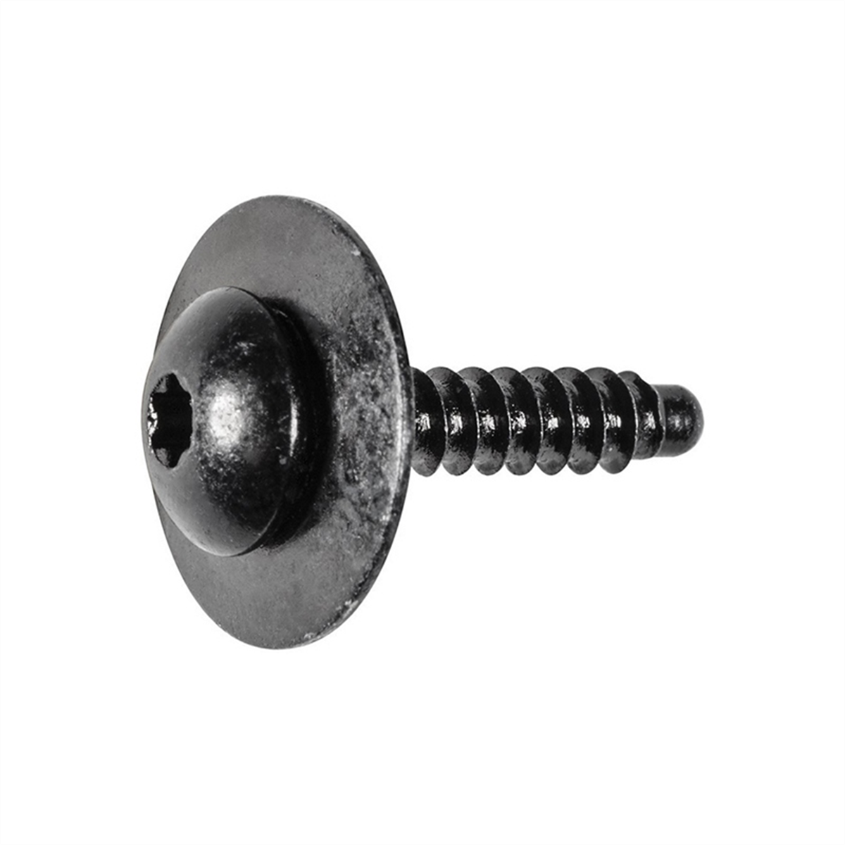 Auveco 22070 Torx Pan Head Sems Dog Point Tapping Screw, M4.2 X 1.41 Mm Screw X 20 Mm L, Zinc, Black