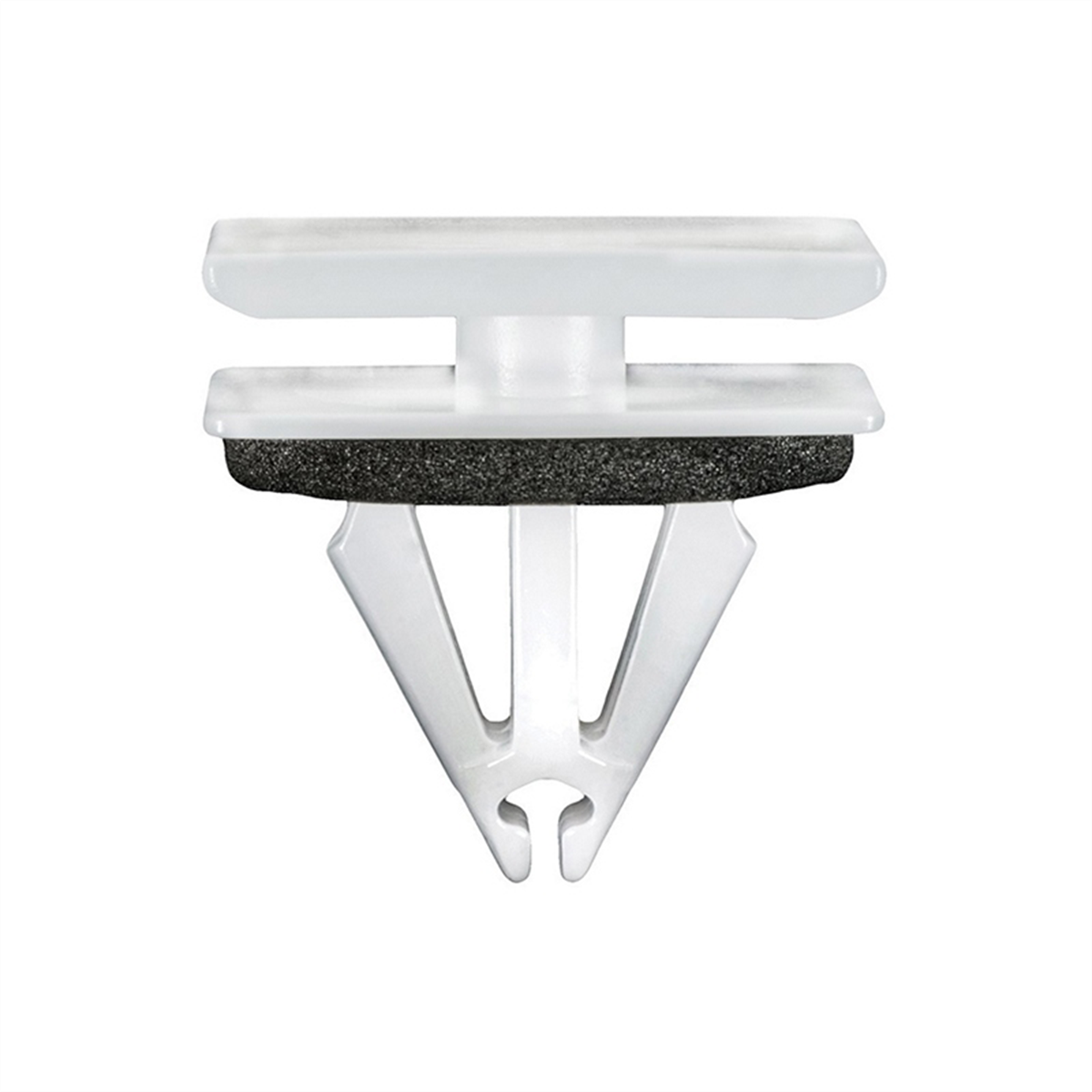 AUVECO 22124 Rocker Panel and Door Molding Clip, (12 x 20 mm Top and Bottom) Head, Nylon, White