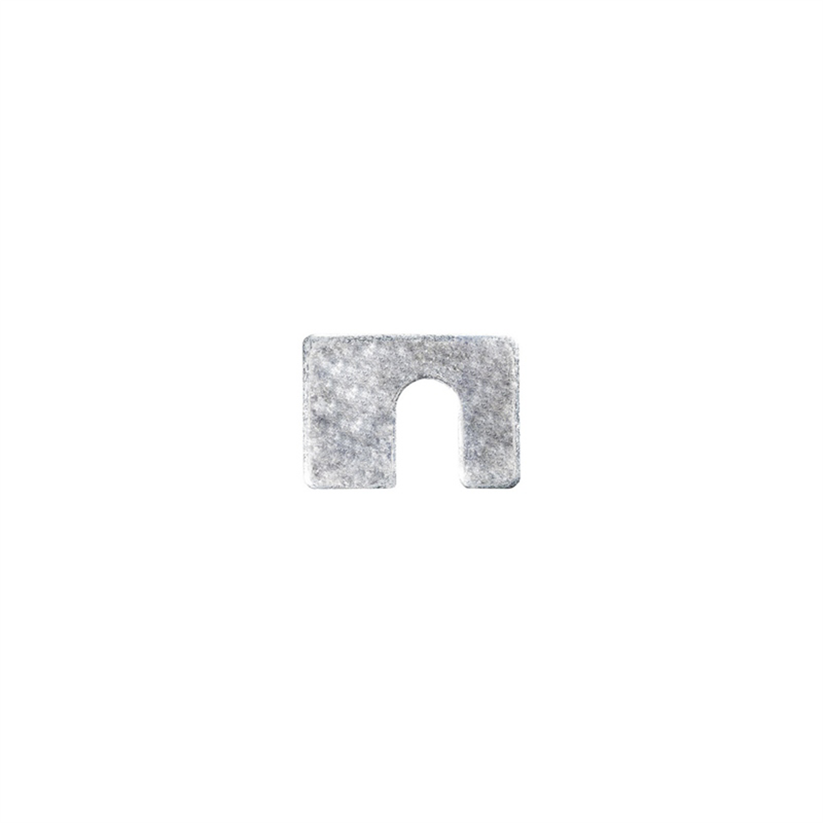 Auveco 2453 Shim, 1/8 In Thk X 1/2 In Slot X 1-3/4 X 1-1/4 In, Zinc