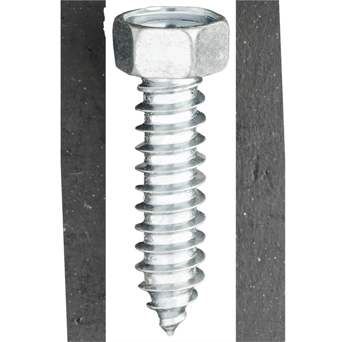 Auveco 10 X 1 1/2 Indented Hex Head Tap Screw Zinc