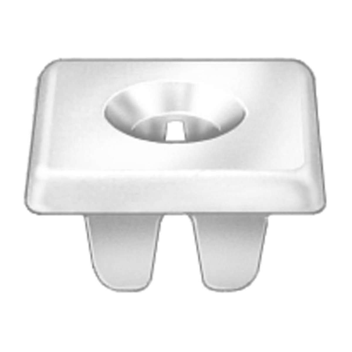 AUVECO GM LICENSE PLATE NYLON NUT, 1/4-20 SCREW SIZE