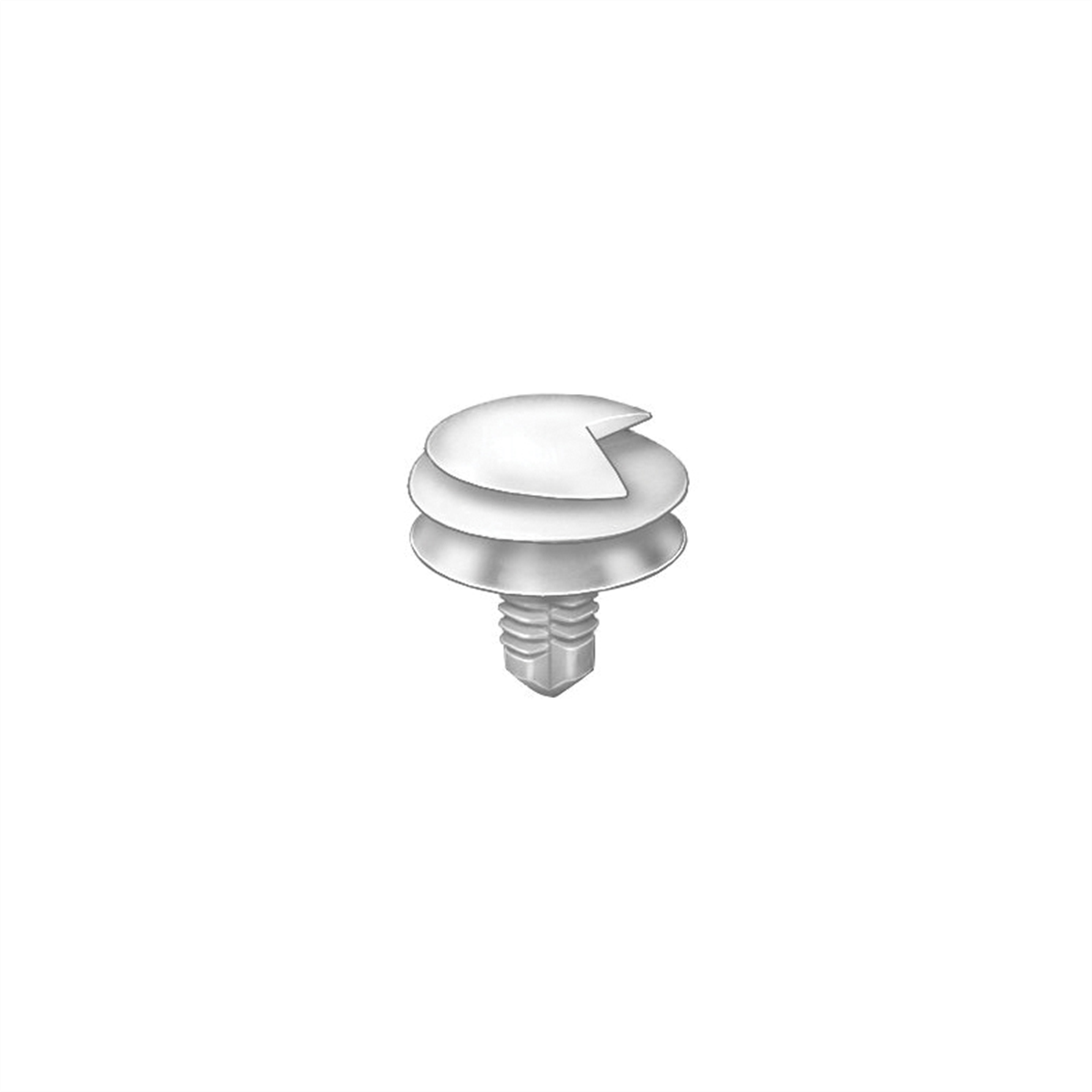 Auveco Ap10621 Triple Head Type 12 Door Trim Panel And Headliner Retainer, 11/16 In Dia Top Head, Nylon, White