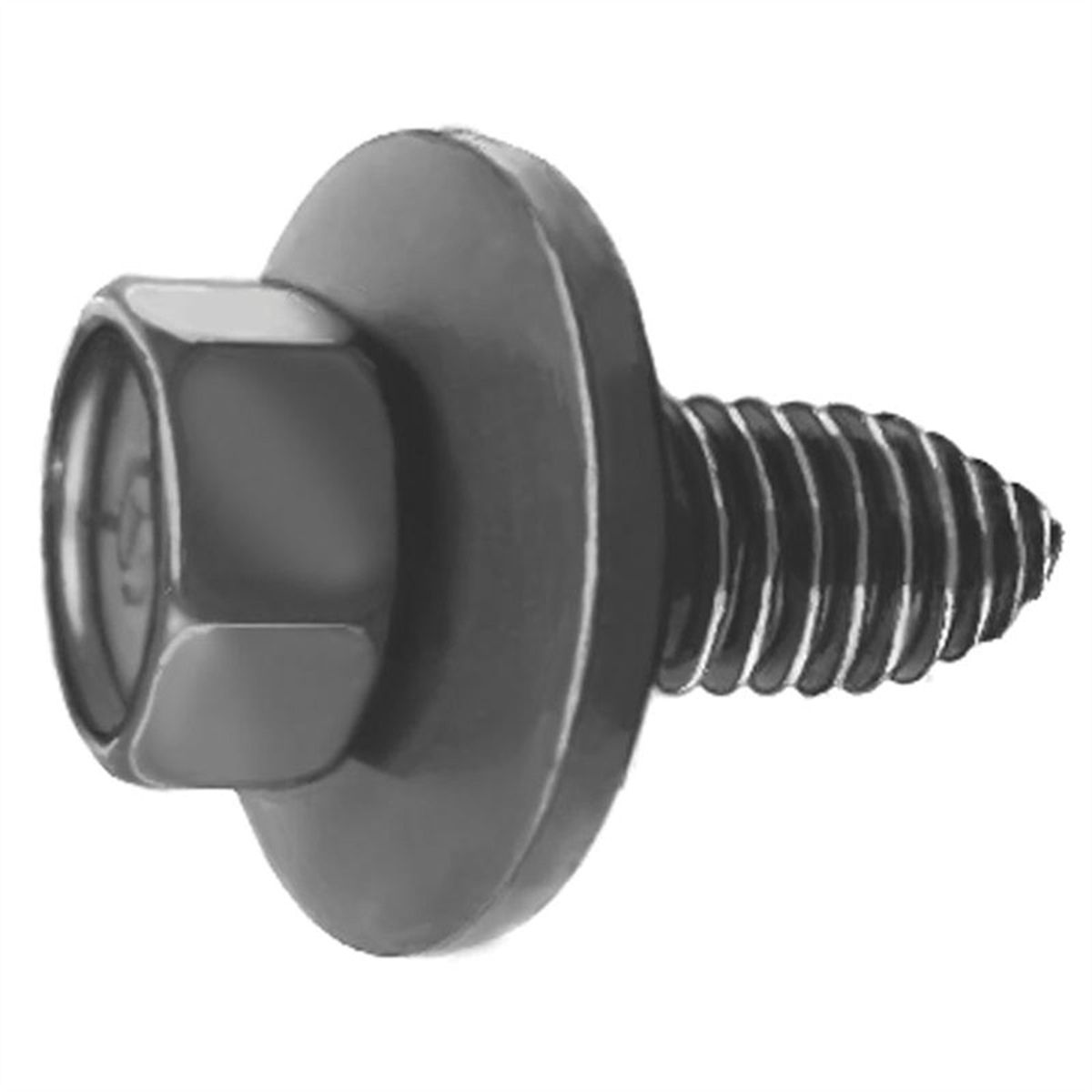 Auveco Ap11109 Hex Head Sems Ca Point Body Bolt, 3/8 In - 16 Tpi X 1 In L, Phosphate
