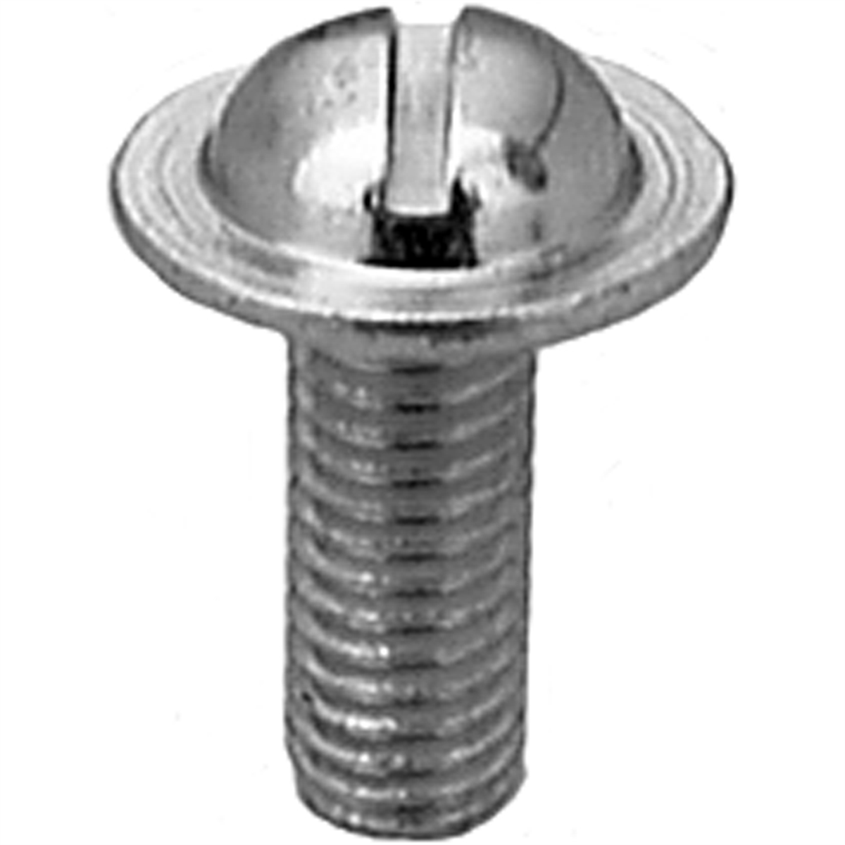 Auveco Pak Lic.plate Screw,m6-1.10 X16mm,slotted Rd. Hd,zinc