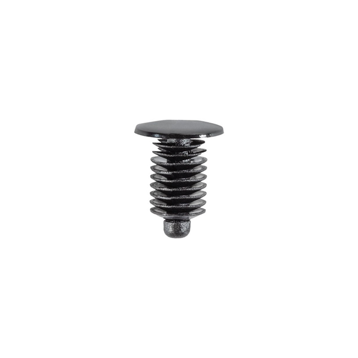 Auveco Ap14921 Single Head Type 1 Weatherstrip Retainer, 10 Mm Dia Bottom Head, Nylon, Black