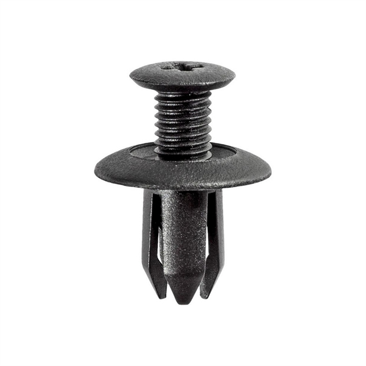 Auveco Ap17632 Push-type Screw-type With Open End Type 1 Retainer, 18 Mm Dia Head X 12 Mm L Stem X 8 Mm Hole, Nylon