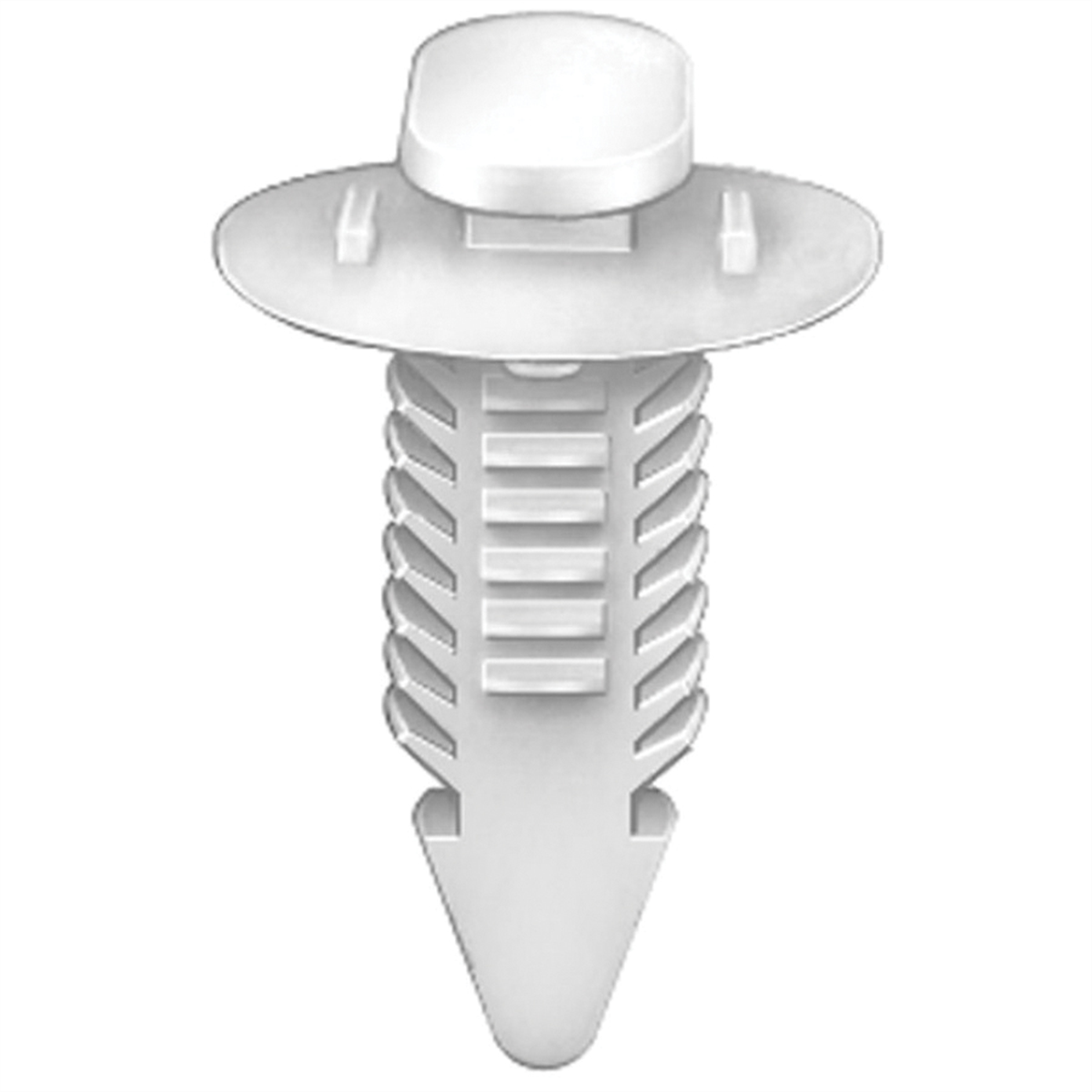 Auveco Ap17649 Double Head Trim Panel Retainer, Nylon, White