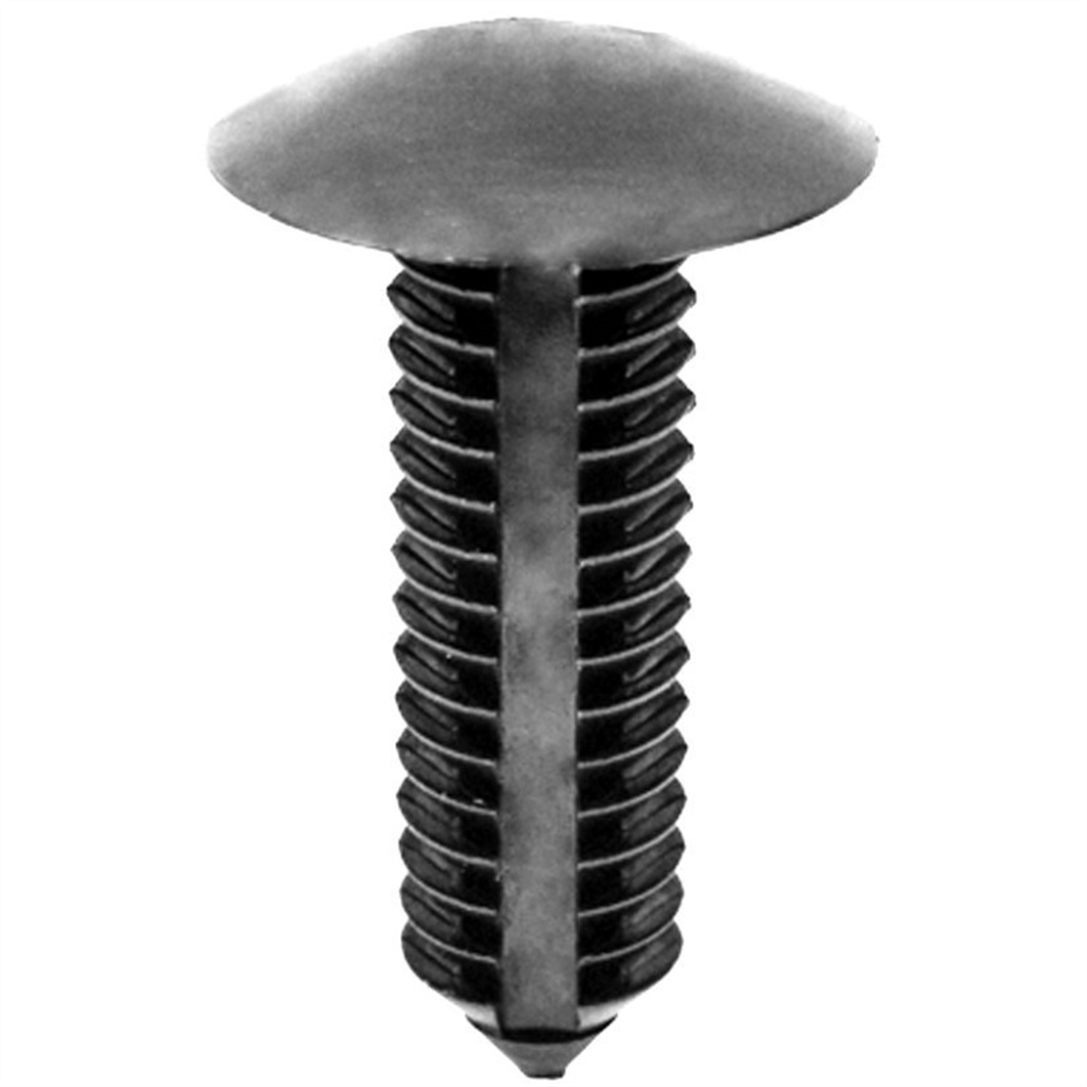 Auveco Ap18301 Single Head Type 1 Bumper Fascia Retainer, 3/4 In Dia Bottom Head, Nylon, Black