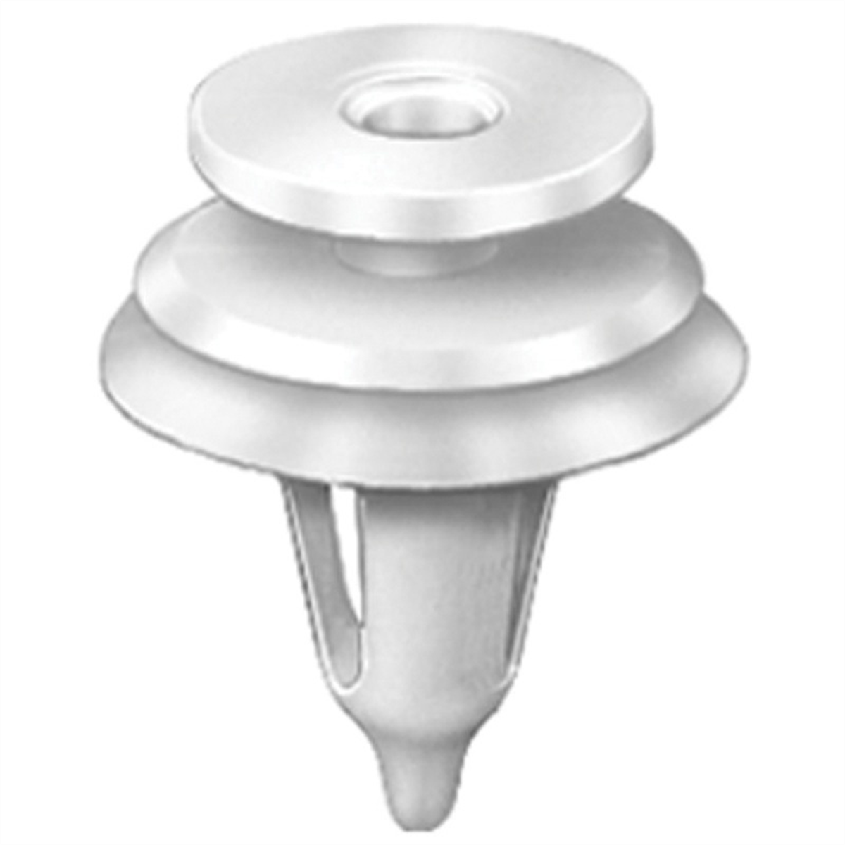 AUVECO AP18915 Triple Head Type 10 Door Trim Panel Retainer, (1/2 in Dia Top x 23/32 in Dia Bottom) Head, Nylon