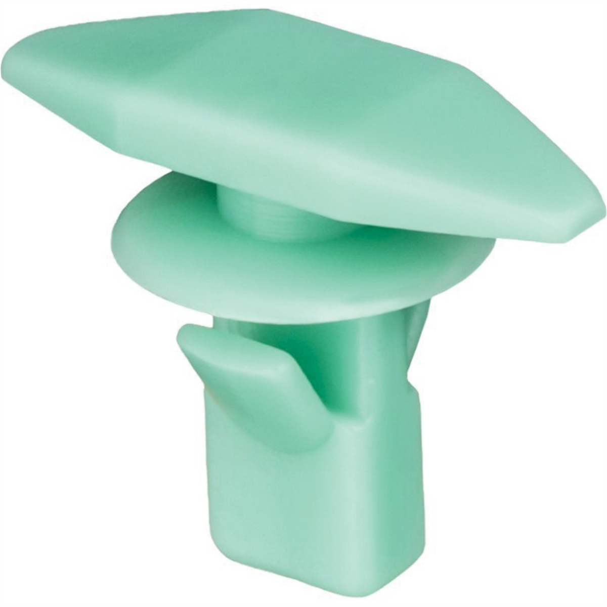 AUVECO AP19171 Double Head Type 3 Weatherstrip Retainer, (5 x 15 mm Dia Bottom) Head, Nylon, Green