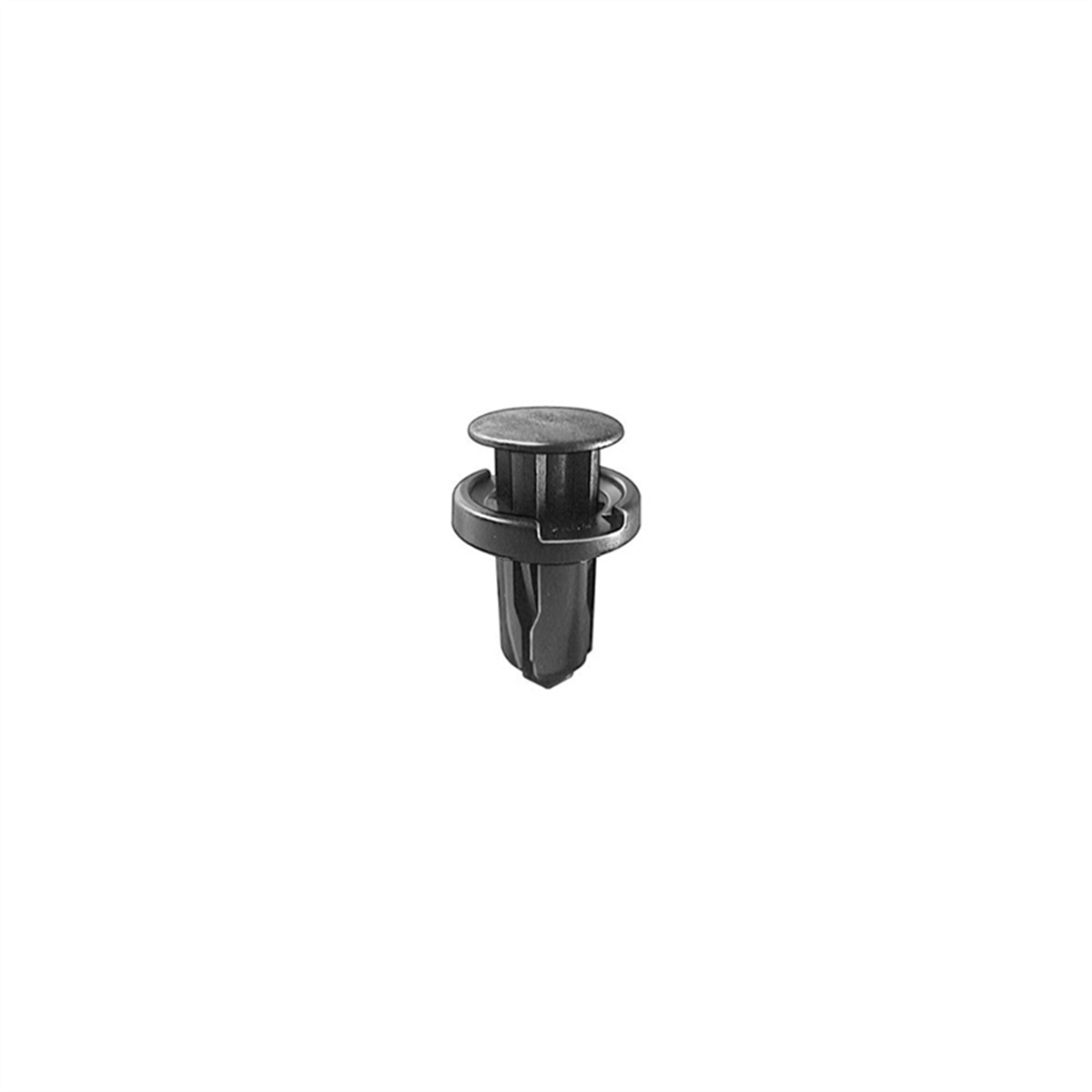 Auveco Ap19246 Push-type With Drive Pin Type 4 Bumper Retainer, 18 Mm Dia Head X 15 Mm L Stem, Nylon, Black