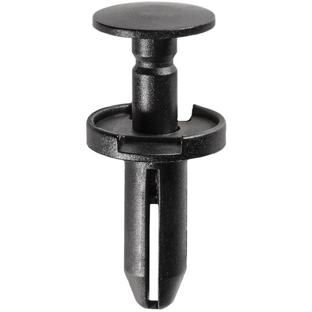 Auveco Ap19422 Push-type With Drive Pin Fascia Retainer, 23/32 In Dia Head X 29/32 In L Stem, Nylon, Black