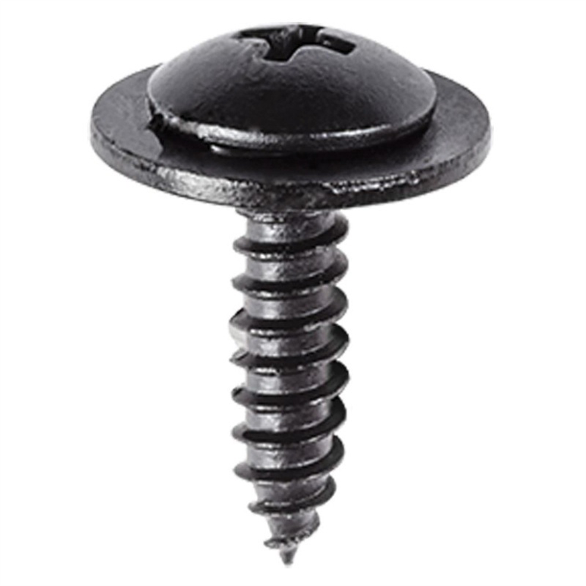 Auveco Ap20259 Phillips Truss Head Sems A/ab Point Tapping Screw, M4.8 X 1.6 Mm Screw X 19 Mm L, Black E-coat