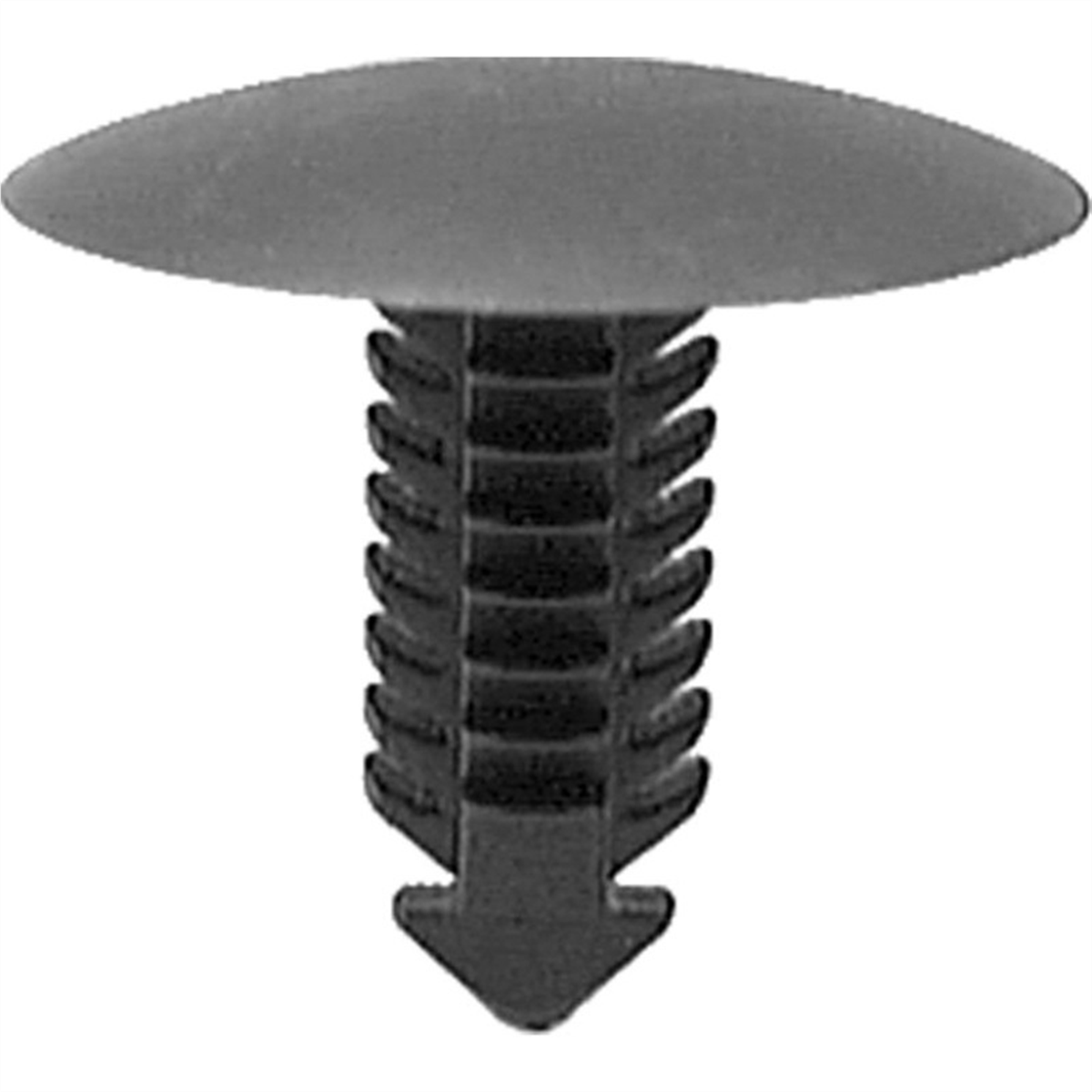 Auveco Ap20316 Single Head Door Frame Spacer Retainer, 1 In Dia Bottom Head, Nylon, Black