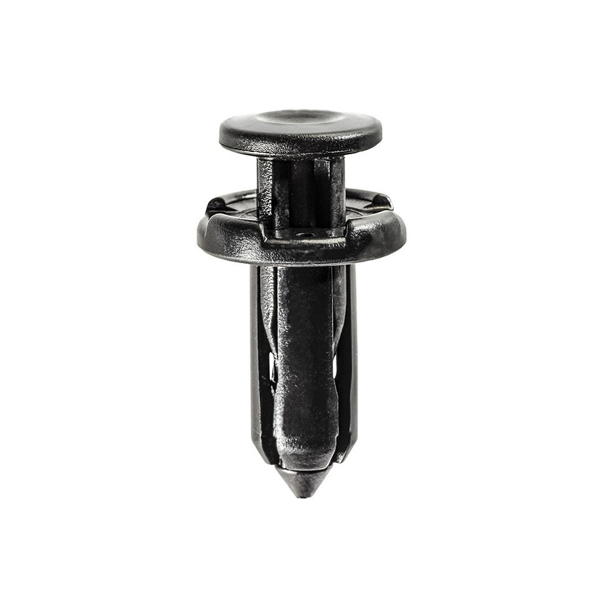Auveco Ap20327 Push-type With Drive Pin Bumper Fascia Retainer, 18 Mm Dia Head X 21 Mm L Stem, Nylon, Black