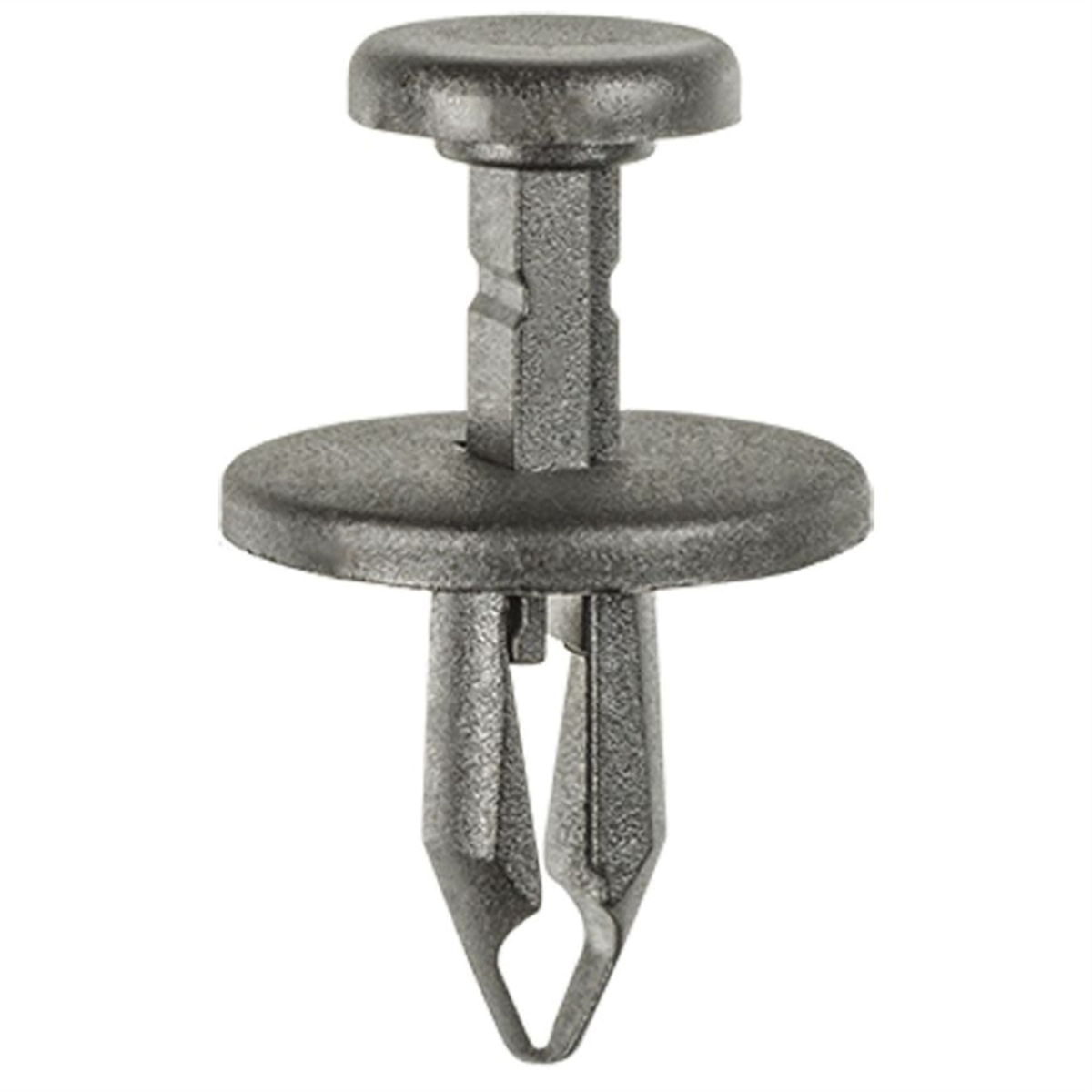 Auveco Ap20458 Push-type With Closed End Side Shield Retainer, 20 Mm Dia Head X 17 Mm L Stem X 7 Mm Hole, Black