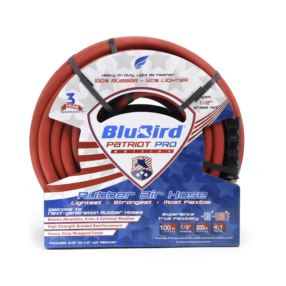 Blubird Blubird Patriot Pro Air Hose 1/2 In. X100 Ft. 300