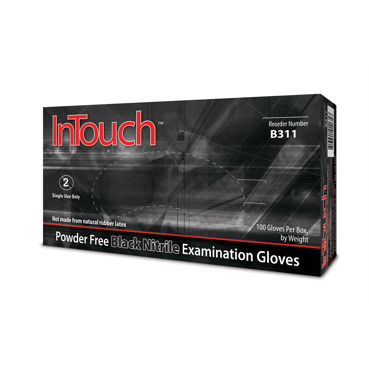 Atlantic Safety Company Powder Free Exam Black 5MIL Nitrile Glove