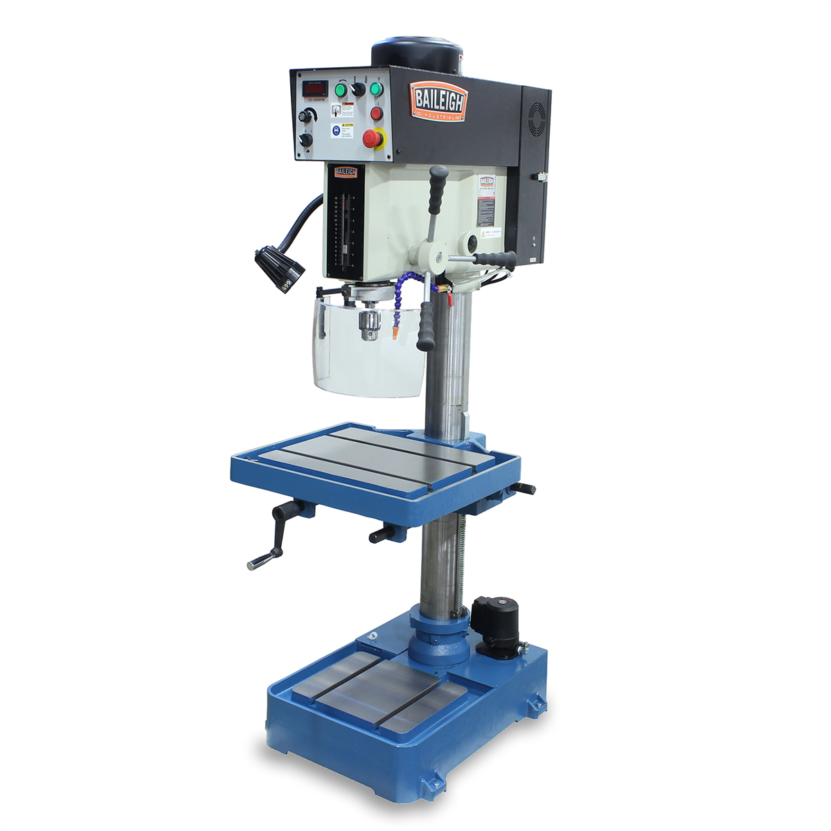 Baileigh 22 Inch EVS Industrial Drill Press - 2 HP, 110 Volt, Single Phase