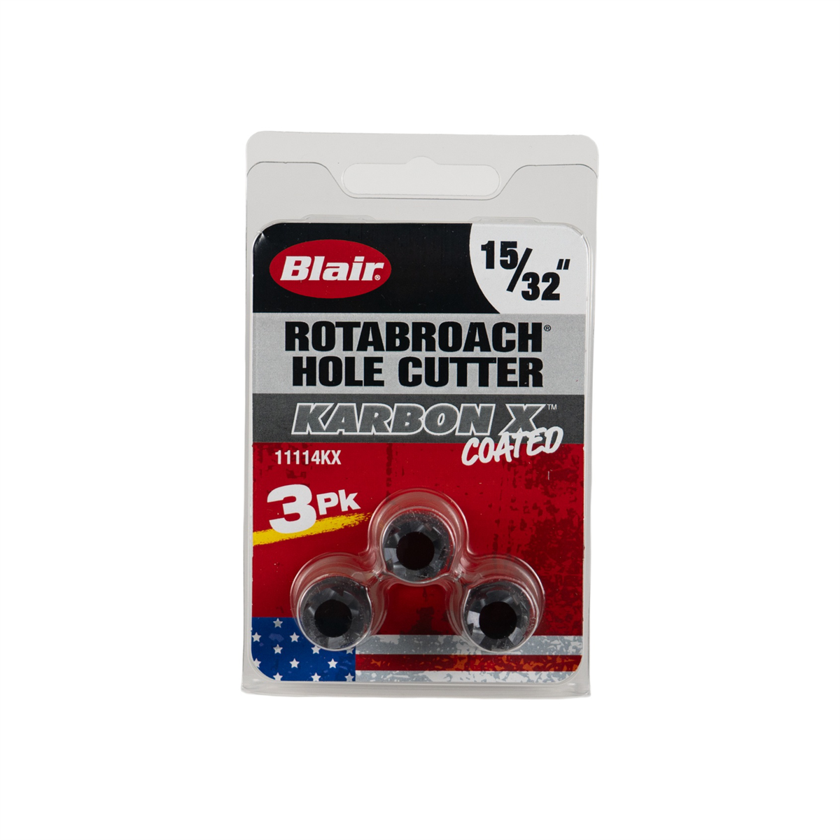 Blair 15/32" Karbon X Rotabroach Cutters - 3PK (11114KX)