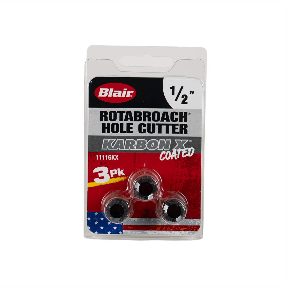 Blair 1/2" Karbon X Rotabroach Cutters - 3PK (11116KX)