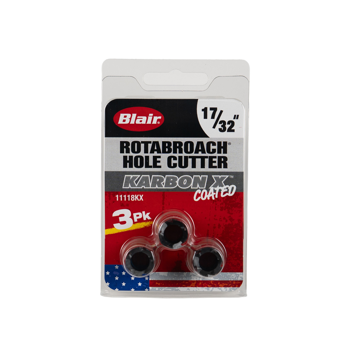 Blair 17/32" Karbon X Rotabroach Cutters - 3PK (11118KX)