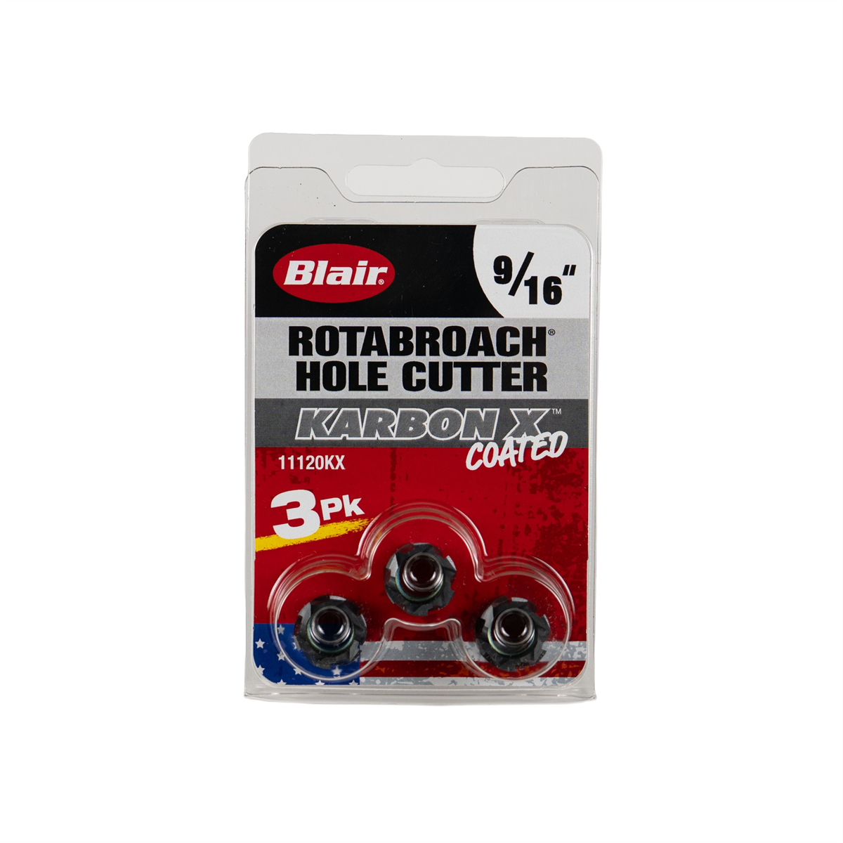 Blair 9/16" Karbon X Rotabroach Cutters - 3PK (11120KX)