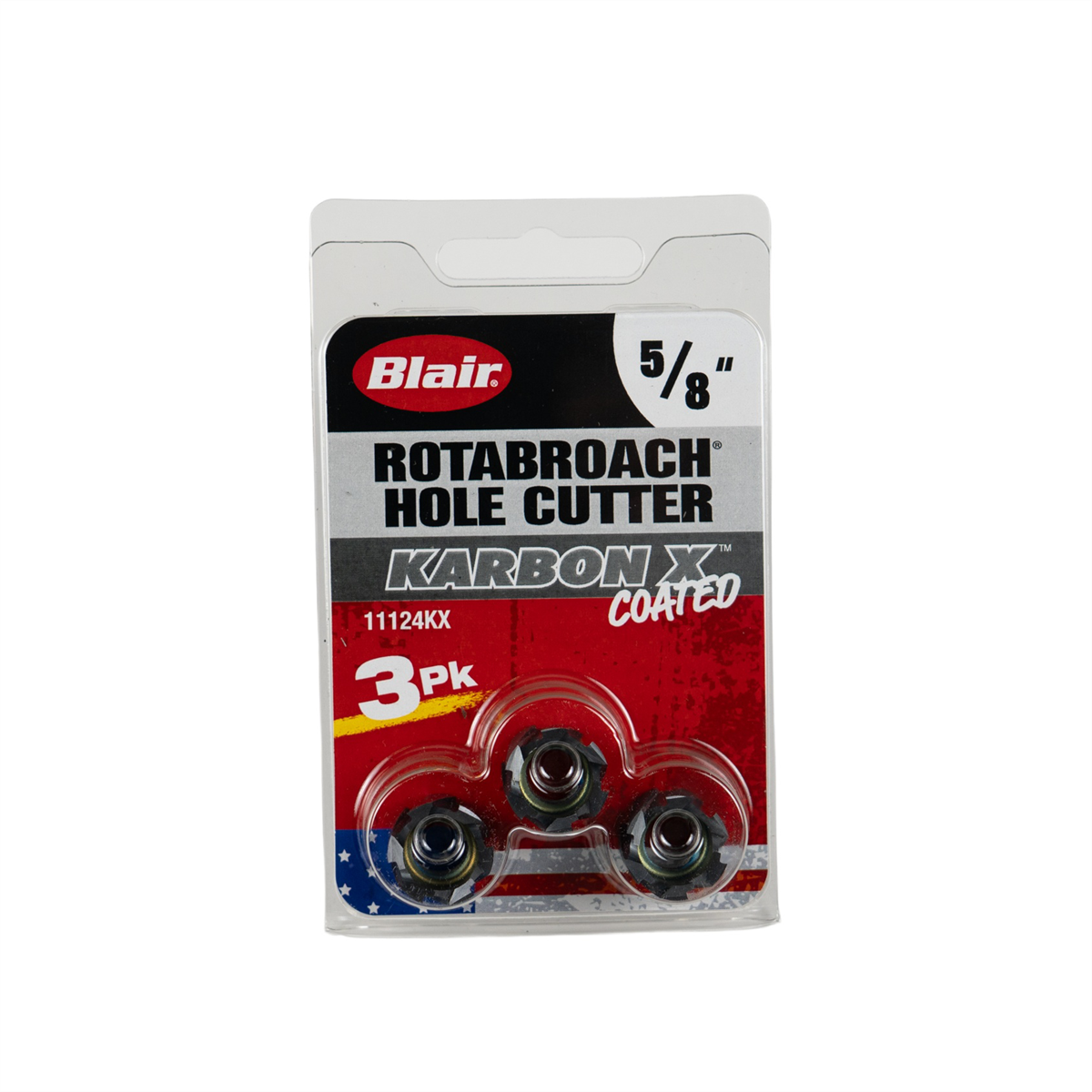 Blair 5/8" Karbon X Rotabroach Cutters - 3PK (11124KX)