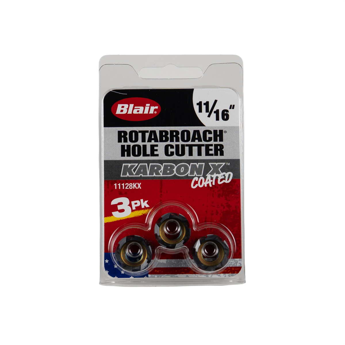 Blair 11/16" Karbon X Rotabroach Cutters - 3PK 11128KX