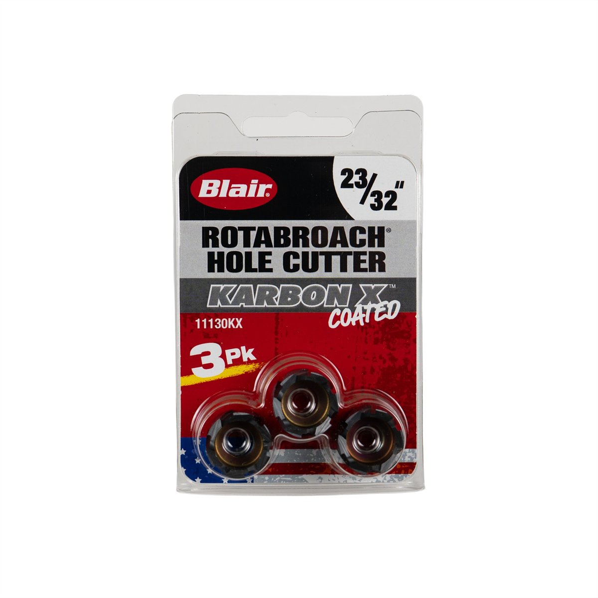 Blair 23/32" Karbon X Rotabroach Cutters - 3PK (11130KX)