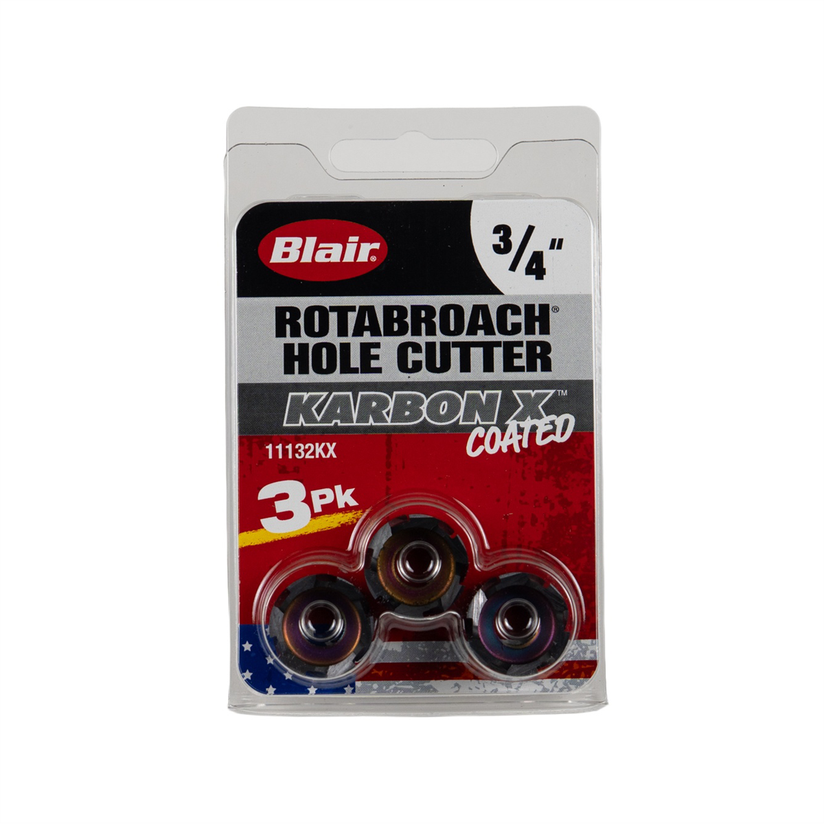 Blair 3/4" Karbon X Rotabroach Cutters - 3PK (11132KX)