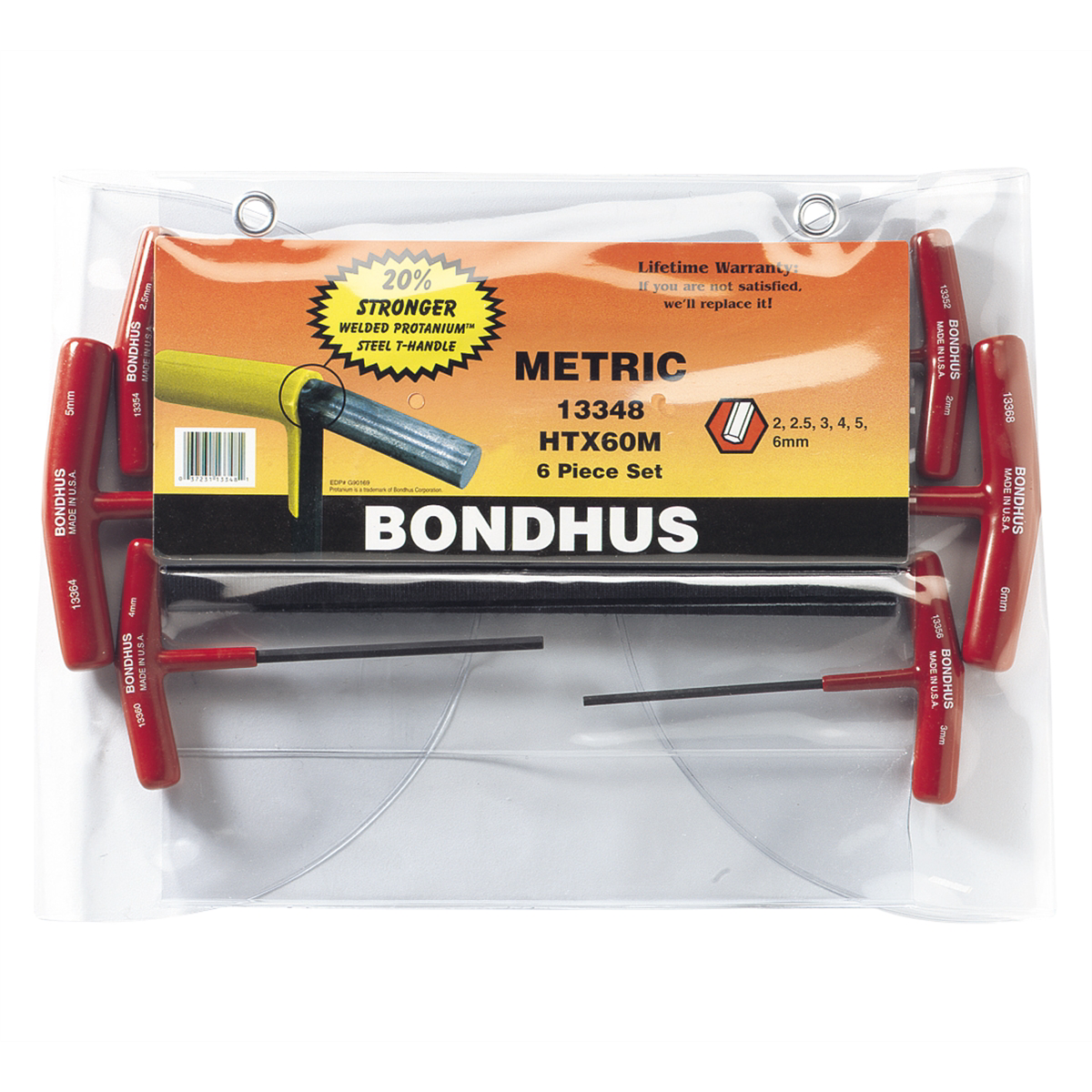 Bondhus Corp. 6pc Set Graduated T-Hnds 2-6M
