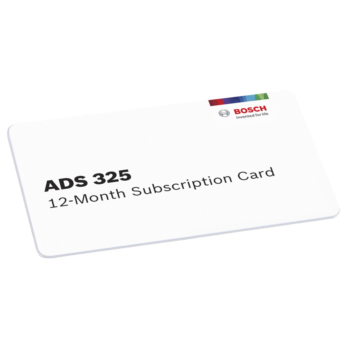 Bosch ADS 325 12-Month Software Subscription