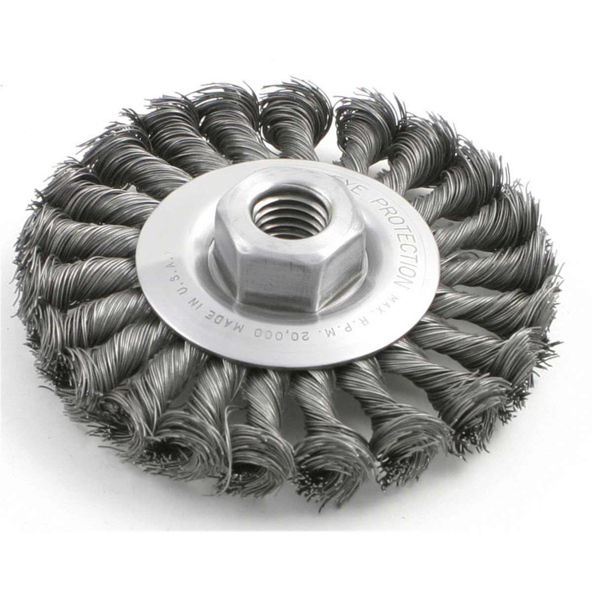 Brush Research Brush Wire Wheel 8in 3/4in. 3/4in.arbor .014wire
