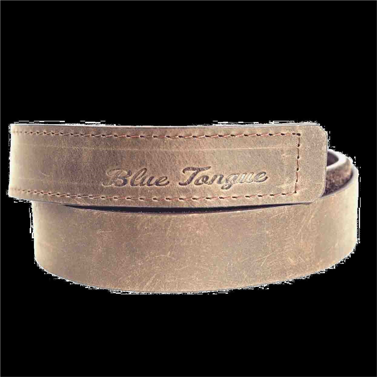 Blue Tongue Brown Velcro Belt 32''-34''