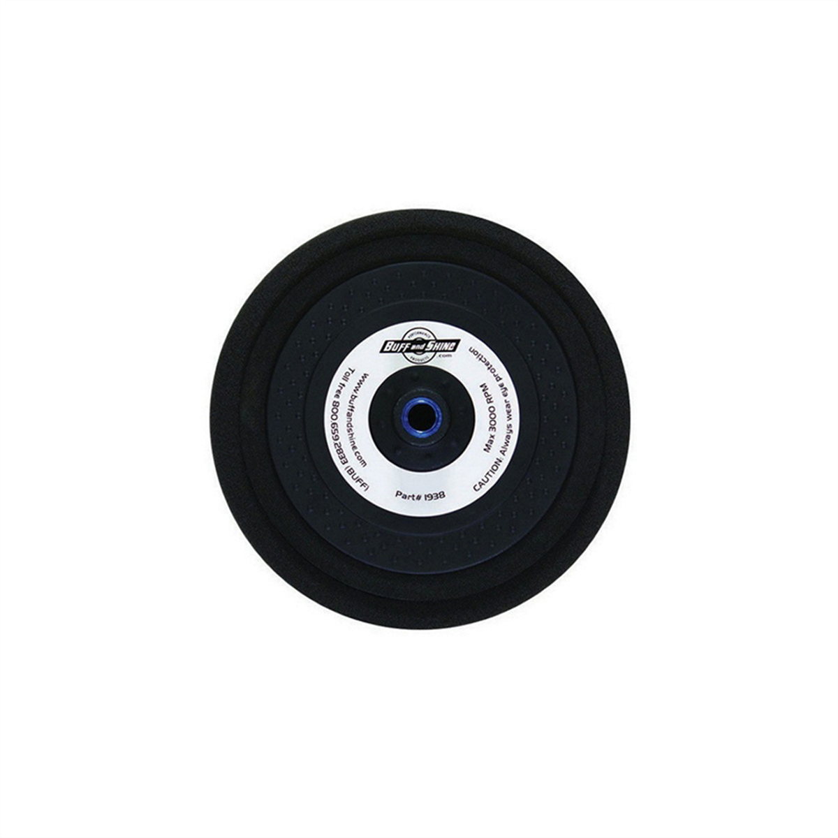 Buff And Shine 1938HD Rigid Grip Backing Plate, 7 in Dia, 1/2 in THK