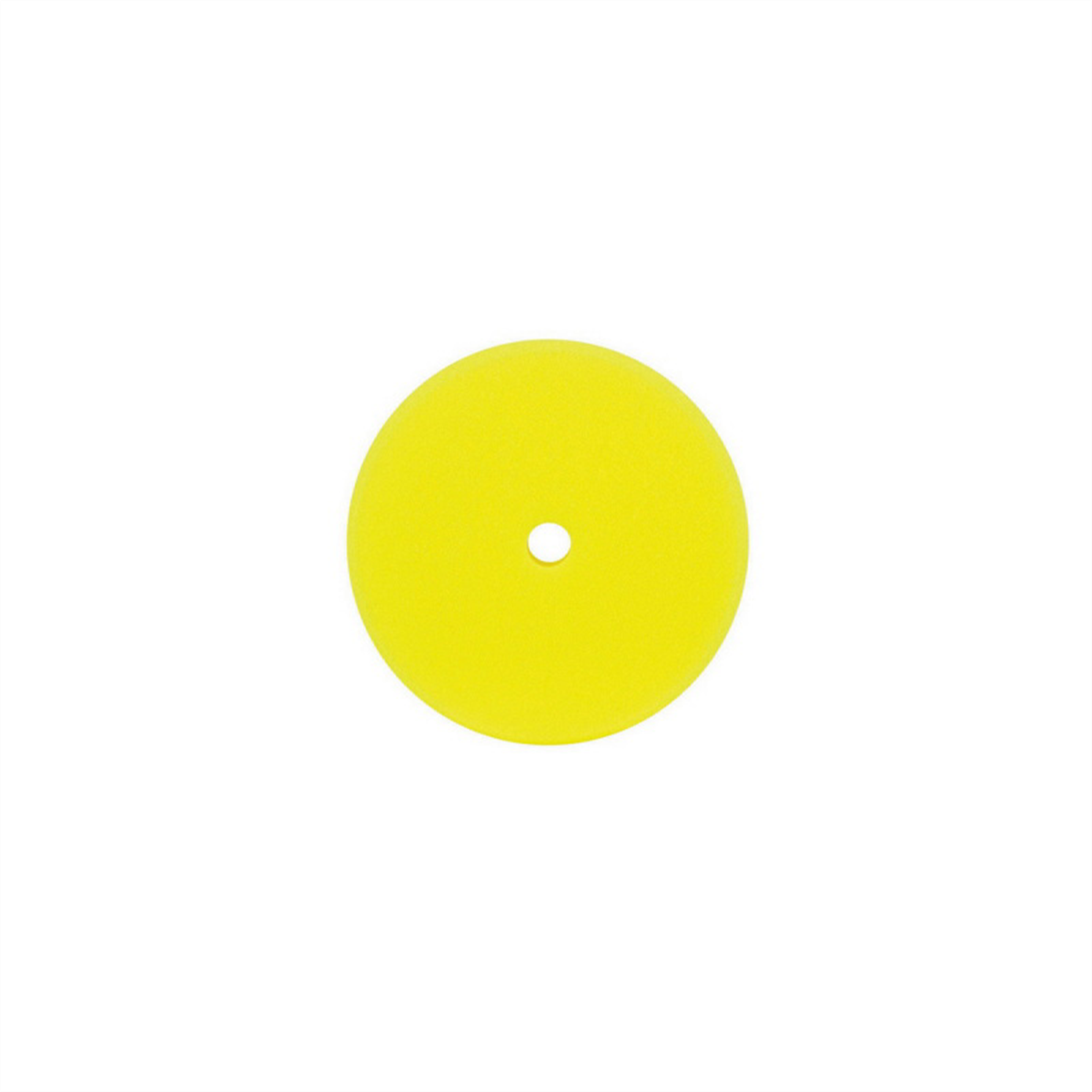 Buff And Shine 3000G Grip Pad, 8 in Dia, 2 in THK, Hook and Loop Attachment, Reticulated Polyester Foam Pad, Yellow